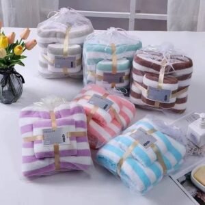 2 in 1 stripe towel