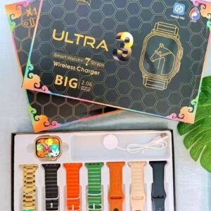 7 straps Ultra gold smart watch